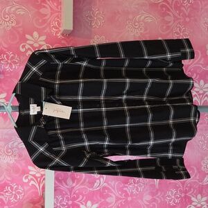 Isabel Black and White Striped Shirt